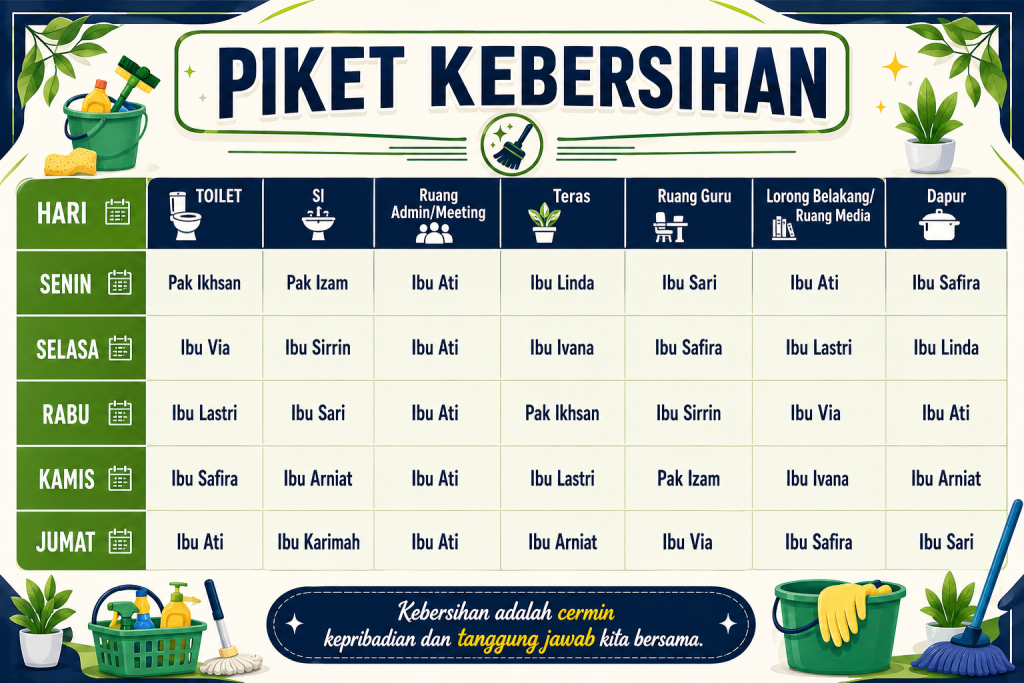 petugas kebersihan periode 2026 ganjil